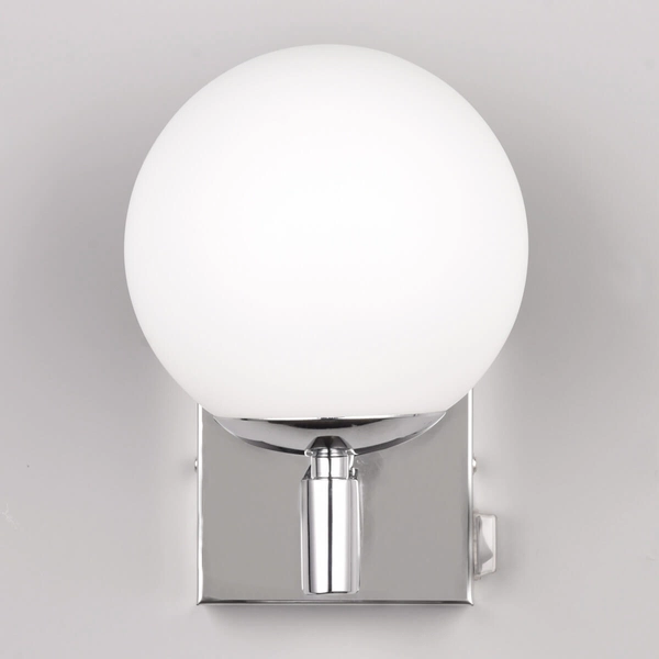 Ścienna lampa KULA 284270106 Trio IP44 bańka do łazienki srebrna biała