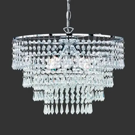Żyrandol do salonu ORIENT R13473006 glamour chrom przezroczysty