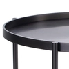 Okrągły stolik kawowy Moon DP-F80 titanium Moos Home metalowy tytan