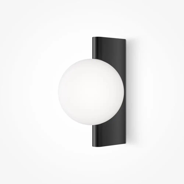 Kulista lampa ścienna Avant-garde MOD324WL-01B do salonu biała czarna