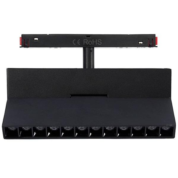 Lampa do szyn magnetycznych z diodami 484 Domeno LED 12W 4000K 3-fazowa czarna