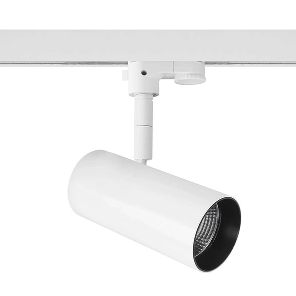 LAMPA sufitowa KANDEZ SA-2501+HT4-413A/WL-WW/70 Italux metalowa OPRAWA LED 25,5W 3000K do systemu szynowego 3-fazowego biała