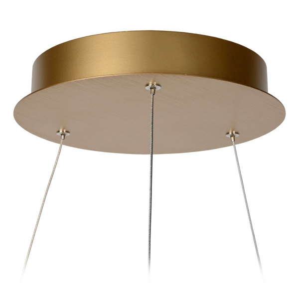 LAMPA wisząca VIDAL 46403/48/02 Lucide okrągła OPRAWA zwis LED 48W 2700K ring złoty