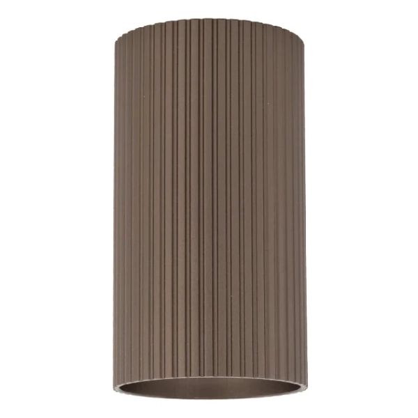 Podsufitowa lampka spot Tune 11027 tubka ryflowana brązowy