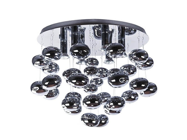 Przysufitowa lampa pokojowa Luvia bańki crystal chrom