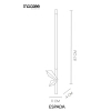 Kinkiet ścienny ESPADA złoty MSE1501100573 1xLED 6W 3000K podłużny