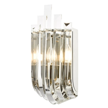 Kinkiet ścienny Eltham ELT0938-EH Dar Lighting kryształy rokoko srebrny