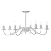 Wisząca lampa świecznikowa Irwin IRW0802 do jadalni biała