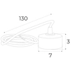 Adapter do zewnętrznego przyłącza prądu szyn magnetycznych MA0010 czarny