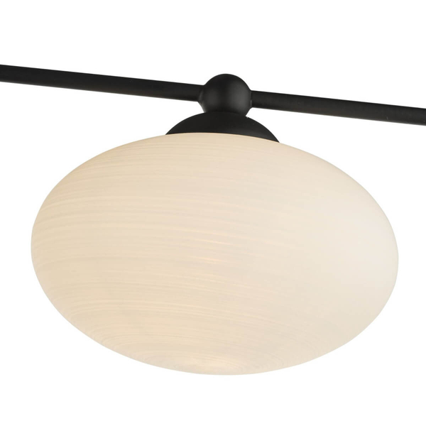 Sufitowa lampa do sypialni Jasper JAS5422 molekuły białe czarne