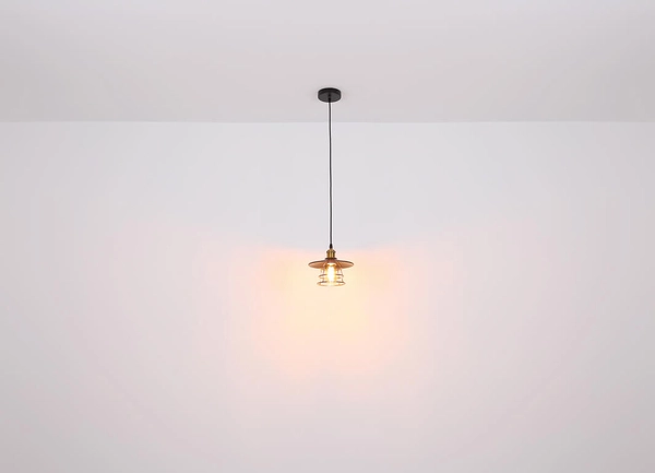 Lampa wisząca Viejo 15086BH druciana czarna miedziana