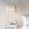 Wisząca lampa glamour Hanna 78699 okrągła crystals chrom przezroczysty