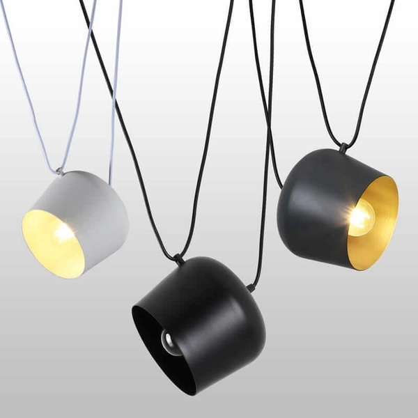 Zwisająca lampa Spider ABR-LWRU-W Abruzzo do sypialni metalowa biała