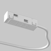 Wejście do zasilania magnetycznych szyn Exility TRA034B-42W-1 białe