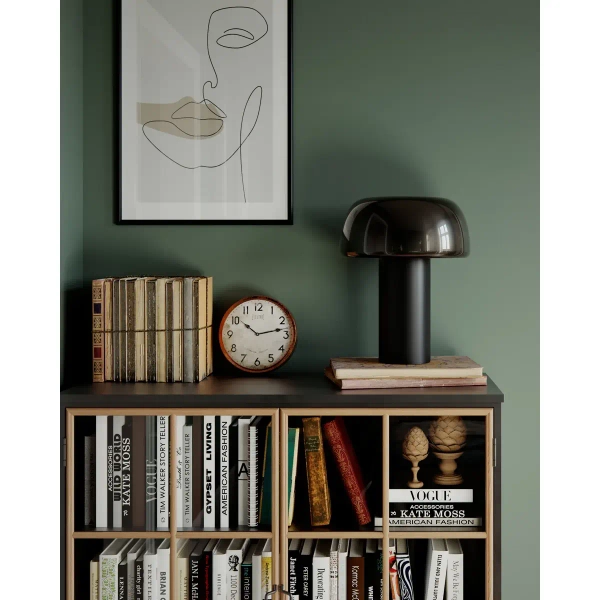 Stołowa lampka do salonu Lean on me 4024530-4001 grzyb czarny