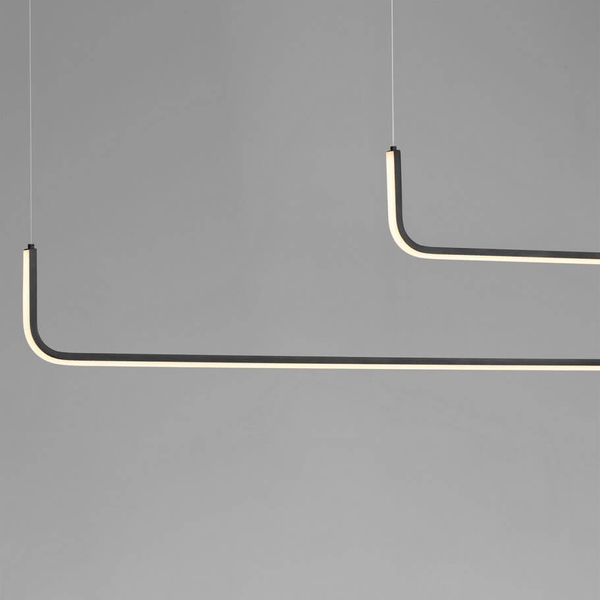 Podwójna lampa wisząca PIURA LE44357 LED 40W 3000K belka czarna
