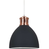 LAMPA wisząca LOLA MD-HN8100-BK+RC Italux industrialna OPRAWA metalowy ZWIS loft kopuła grafitowa