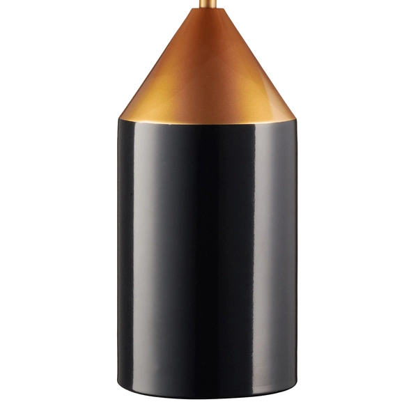 Biurkowa lampka do sypialni Belfugo MT1233-370 Step grzybek czarna złota