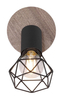 Ścienna lampa z regulacją Xara 54802S-1H czarna drewno