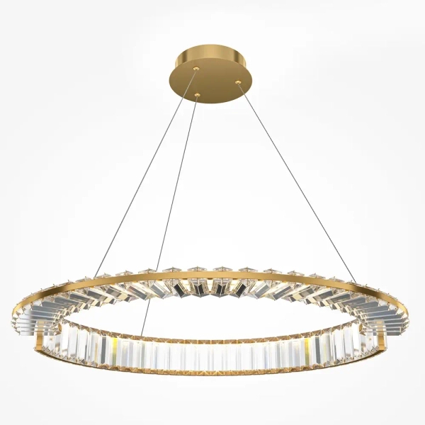 Pierścieniowa wisząca lampa Krone P097PL-L36BS3K1 LED 36W 3000K mosiądz