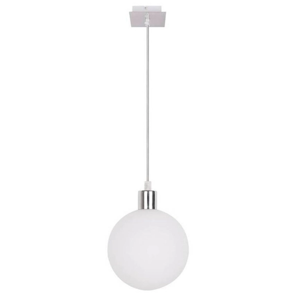 Lampa wisząca kula Oden 31-03287 Candellux regulowana chrom biała