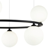 LAMPA wisząca RING MOD013PL-06B Maytoni modernistyczna OPRAWA szklane kule zwis czarny