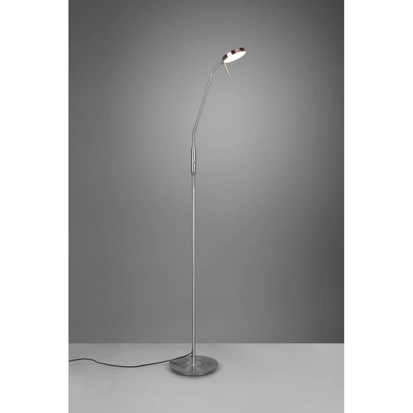 Lampa podłogowa ze ściemniaczem NEMIO DL107423310 LED 12W 2300-4000K srebrny