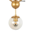 Lampa wisząca Astrifero MSE010100180 bursztynowa złotazłota
