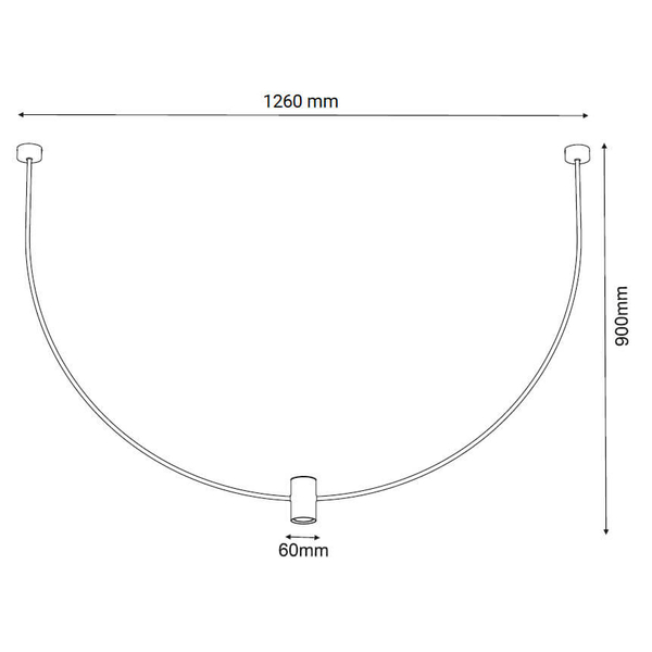 Minimalistyczna lampa wisząca No.C 5084 Shilo metalowa 126cm platynowy