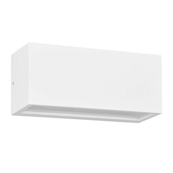 Prostokątna lampa ścienna MAYENNE 218560231 do łazienki IP44 biała