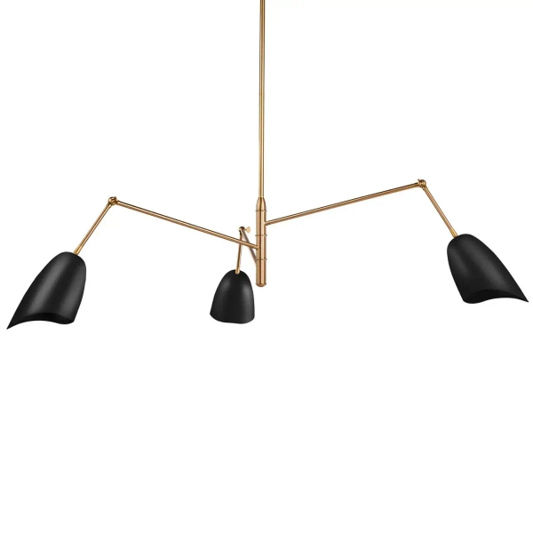 Żyrandol regulowany RAGNO ST-8625P black metalowy czarny