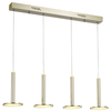 LAMPA wisząca OLIVIER MD17033012-4B GOLD Italux metalowa OPRAWA listwa LED 60W 3000K zwis spodki złote