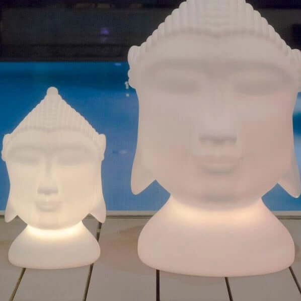 Podłogowa lampa Goa LUMGA040OFNW LED 7W 6000K IP65 Buddha biała