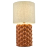Ceramiczna nocna lampka Jayden JAY4211 tuba z abażurem pomarańczowa