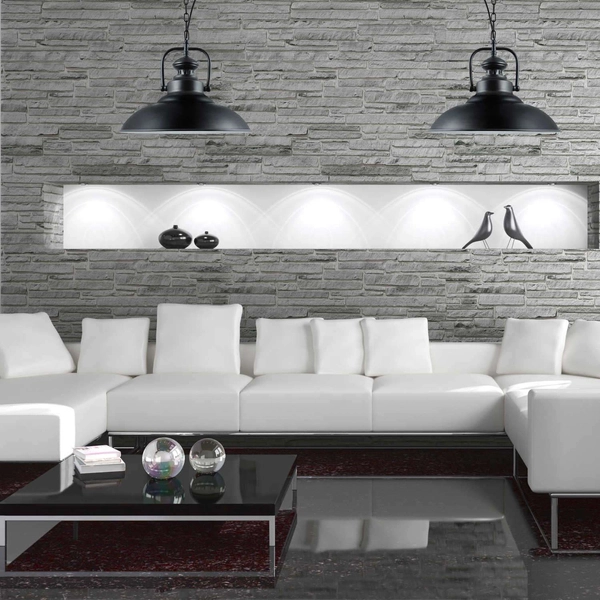 LAMPA wisząca ICELAND 305473 Polux industrialna OPRAWA zwis na łańcuchu czarny