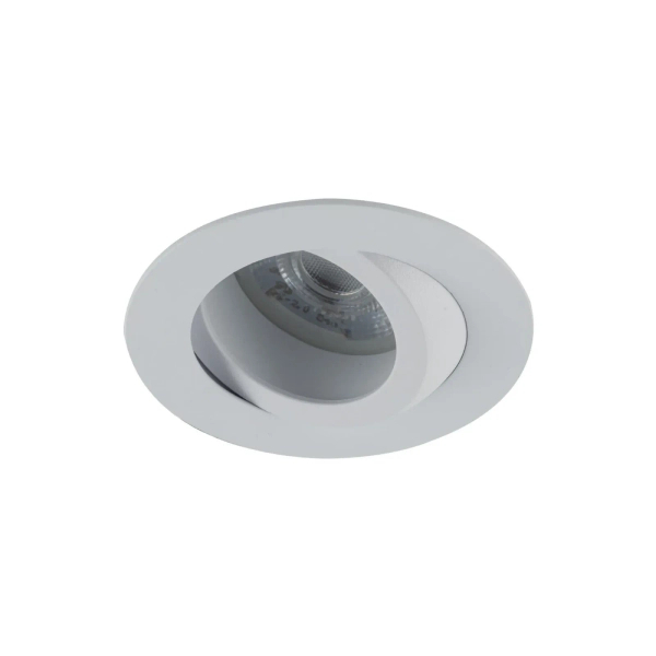 Lampa sufitowa AURA białe oczko regulowany kąt podtynkowe 1xGU10 IP65 10572
