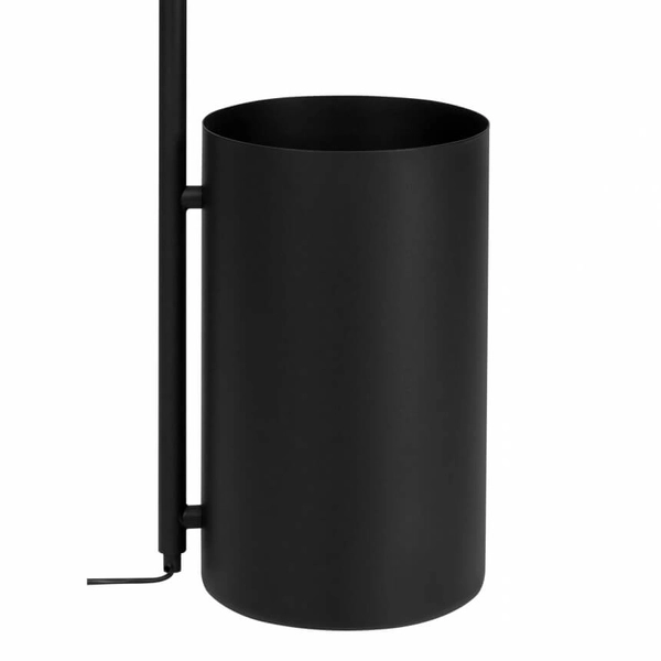 Dekoracyjna lampa podłogowa Botanica Wood 41120119 Kaspa kula biała czarna