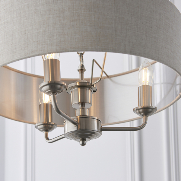 Żyrandol na łańcuchu Highclere 94361 Endon do jadalni chrom