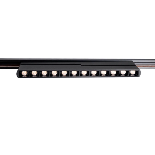 Sufitowa lampa magnetyczna do szynoprzewodów MAX N0005Z LED 12W 3000K czarna