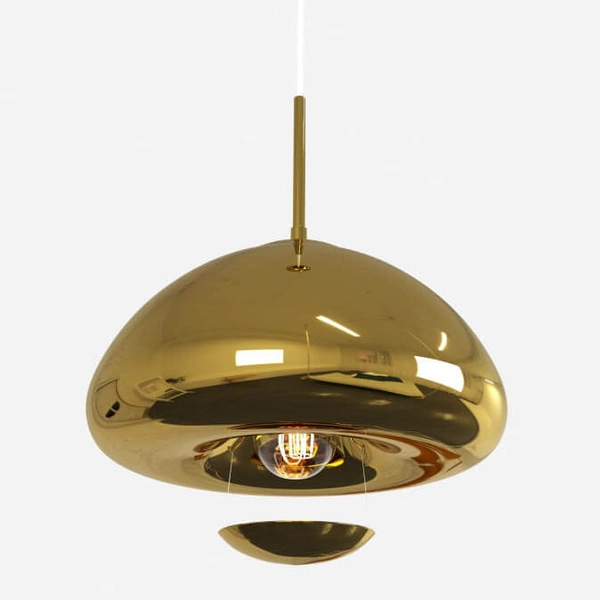 Lampa wisząca do sypialni Zonda ABR-LSW-GD Abruzzo połysk szklana złota