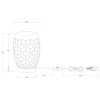 Stołowa lampka Bidar R51571065 RL Light wzorzysta brązowa złota