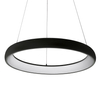 Wisząca lampa okrągła Alessia LED 50W 3000K ring do salonu czarny