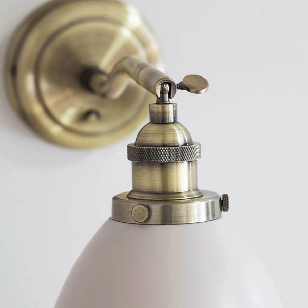 Kinkiet Franklin 76330 Endon metalowy antyczny mosiądz