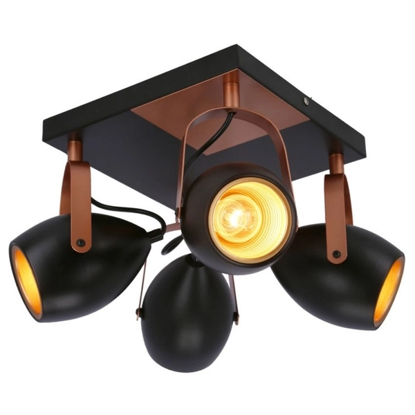 Plafon regulowany Anica 98-83128 Candellux metalowy czarny miedziany