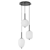 Kaskada lampa wisząca Marc LE42724 3-płomienna jadalniana czarna biała
