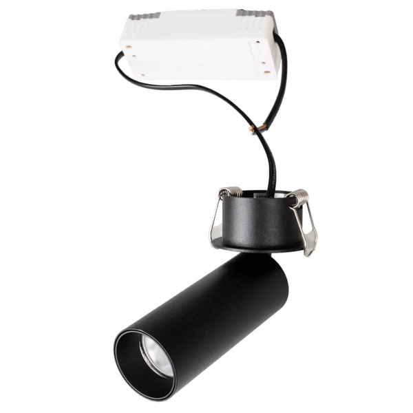 Wpustowa lampa regulowana HALO H0125 Maxlight LED 7W 3000K tubka czarny