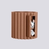 Ścienna tuba AURA mocca SL.1806 ryflowana G9 metalowa