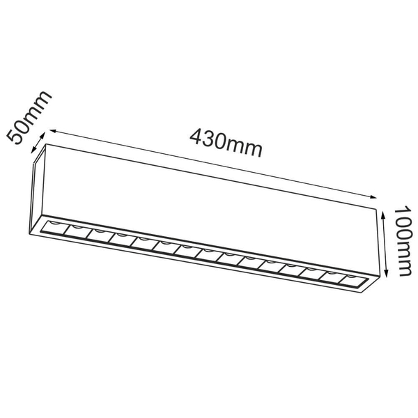 Ledowa lampa natynkowa 1048 BROSline LED 2W 4000K metalowa biała
