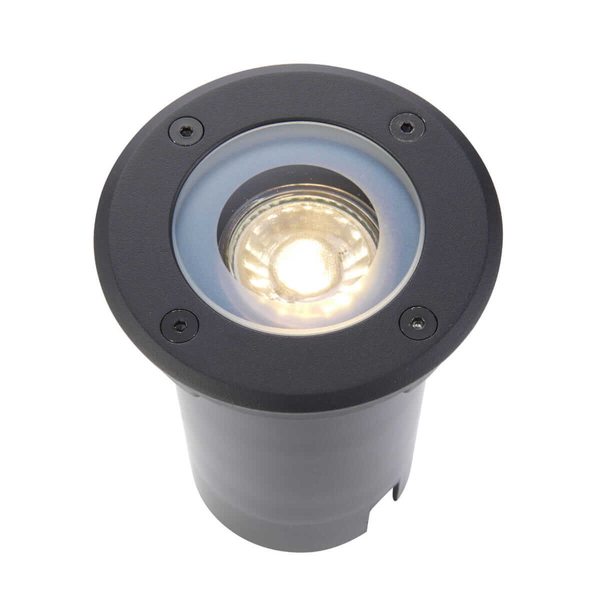 Podtynkowa oprawa Pillar 103851 Saxby IP65 okrągła czarna