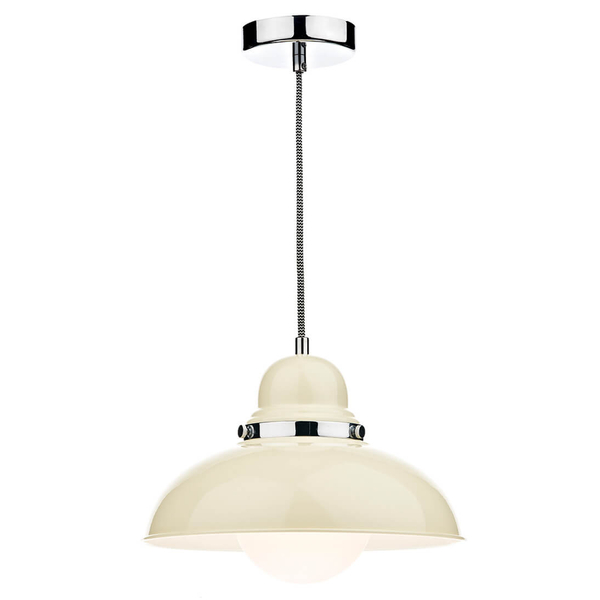 Wisząca lampa Dynamo DYN0133 Dar Lighting nad wyspę kremowa chrom
